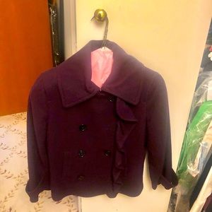 Purple peacoat